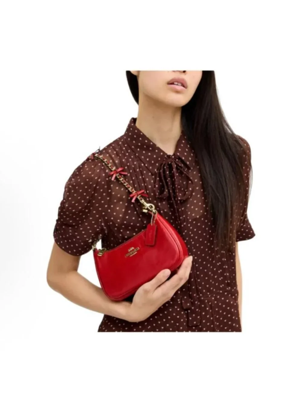 coach Teri Mini Crossbody Bag With Bows cdw68